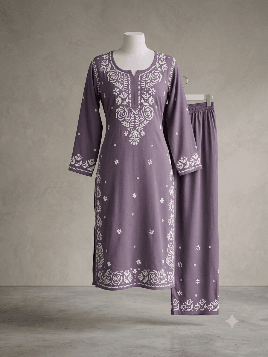 Rayon 2 pc Rose Border Set