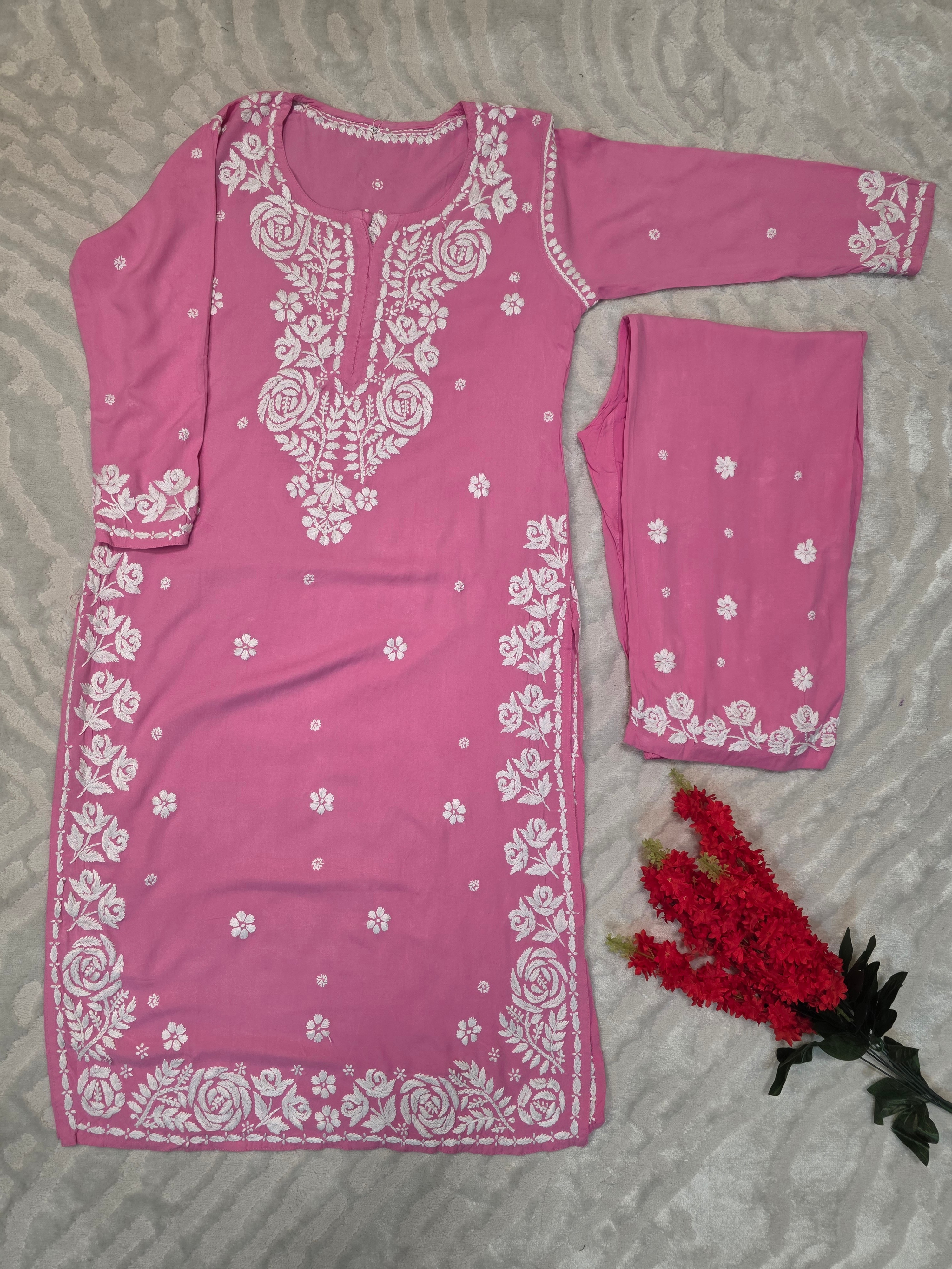 Rayon 2 pc Rose Border Set