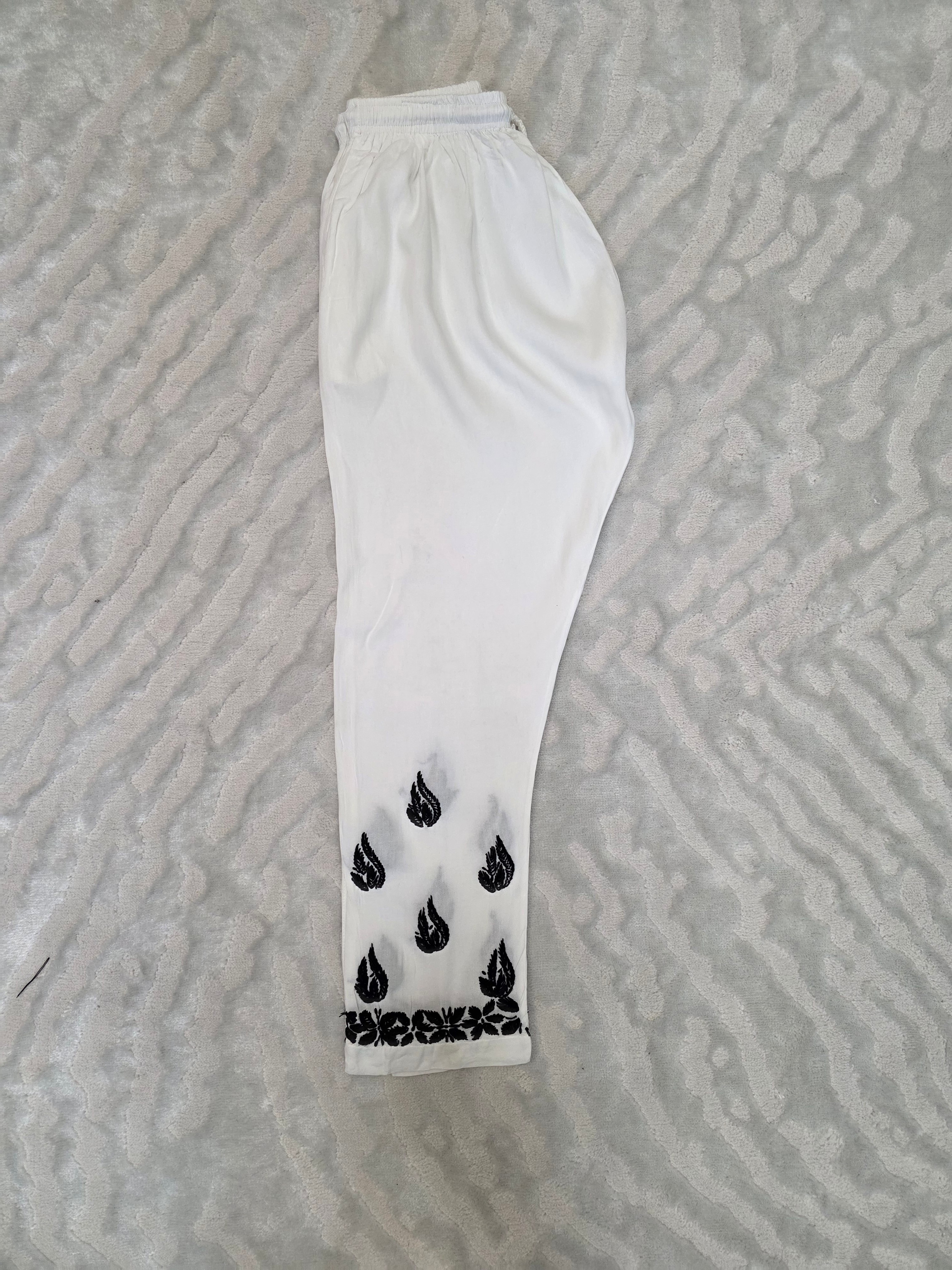 Rayon Black and White Co ord set