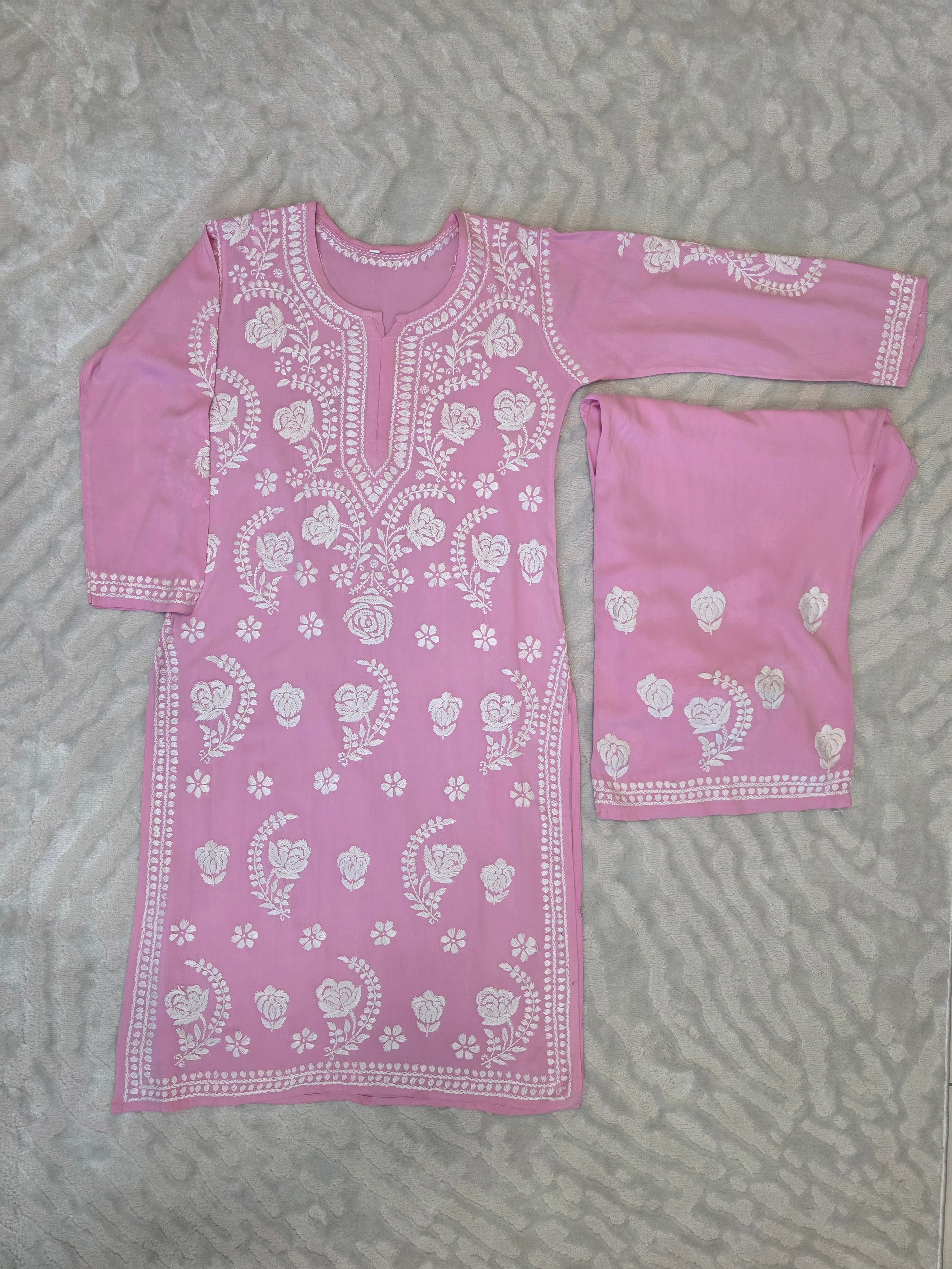 Heavy Rayon Half Rose Set