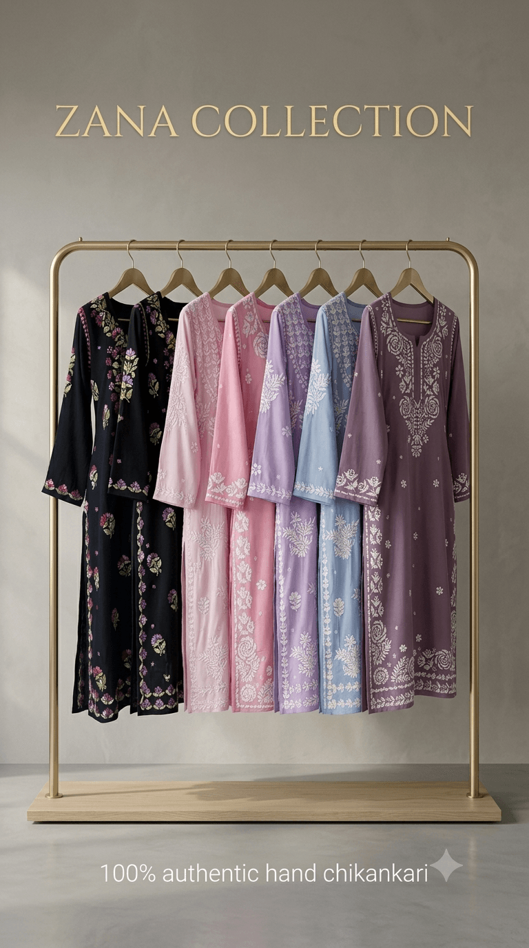 Modal Chinese Collar Chikankari Coord set